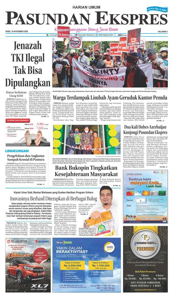 (E-Paper) Pasundan 18 November 2020