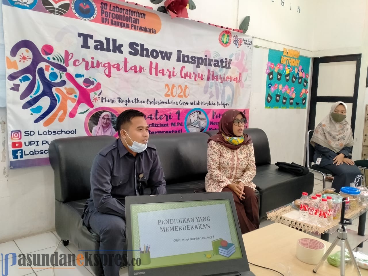 INSPIRATIF. SD Labschool UPI Kampus Purwakarta menggelar Talk Show Guru Inspiratif guna memotivasi para guru dan menyambut Hari Guru. ADAM SUMARTO/PASUNDAN EKSPRES