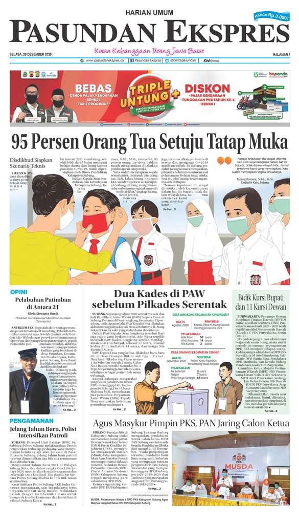 (E-Paper) Pasundan 29 Desember 2020