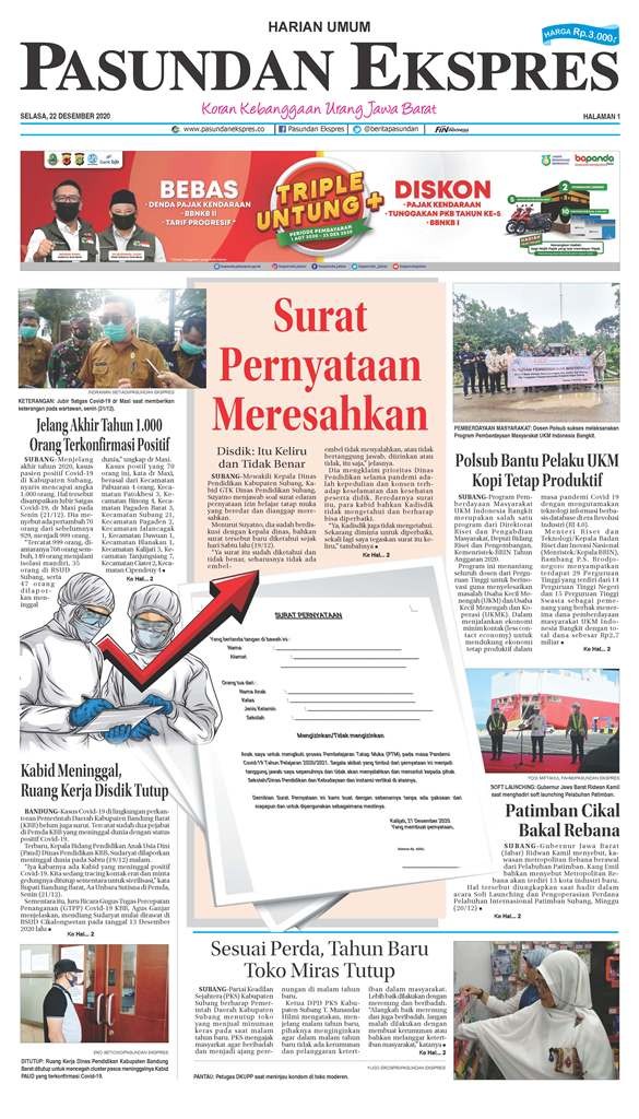 (E-Paper) Pasundan 22 Desember 2020