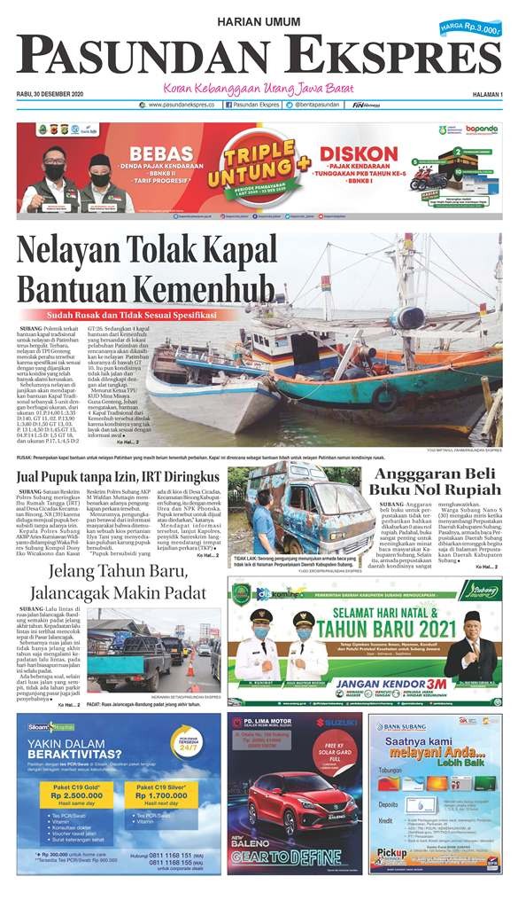 (E-Paper) Pasundan Ekspres 30 Desember 2020