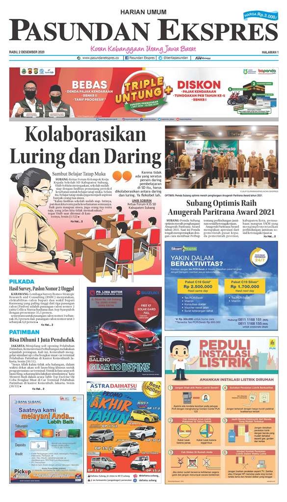 (E-Paper ) Pasundan 2 Desember 2020