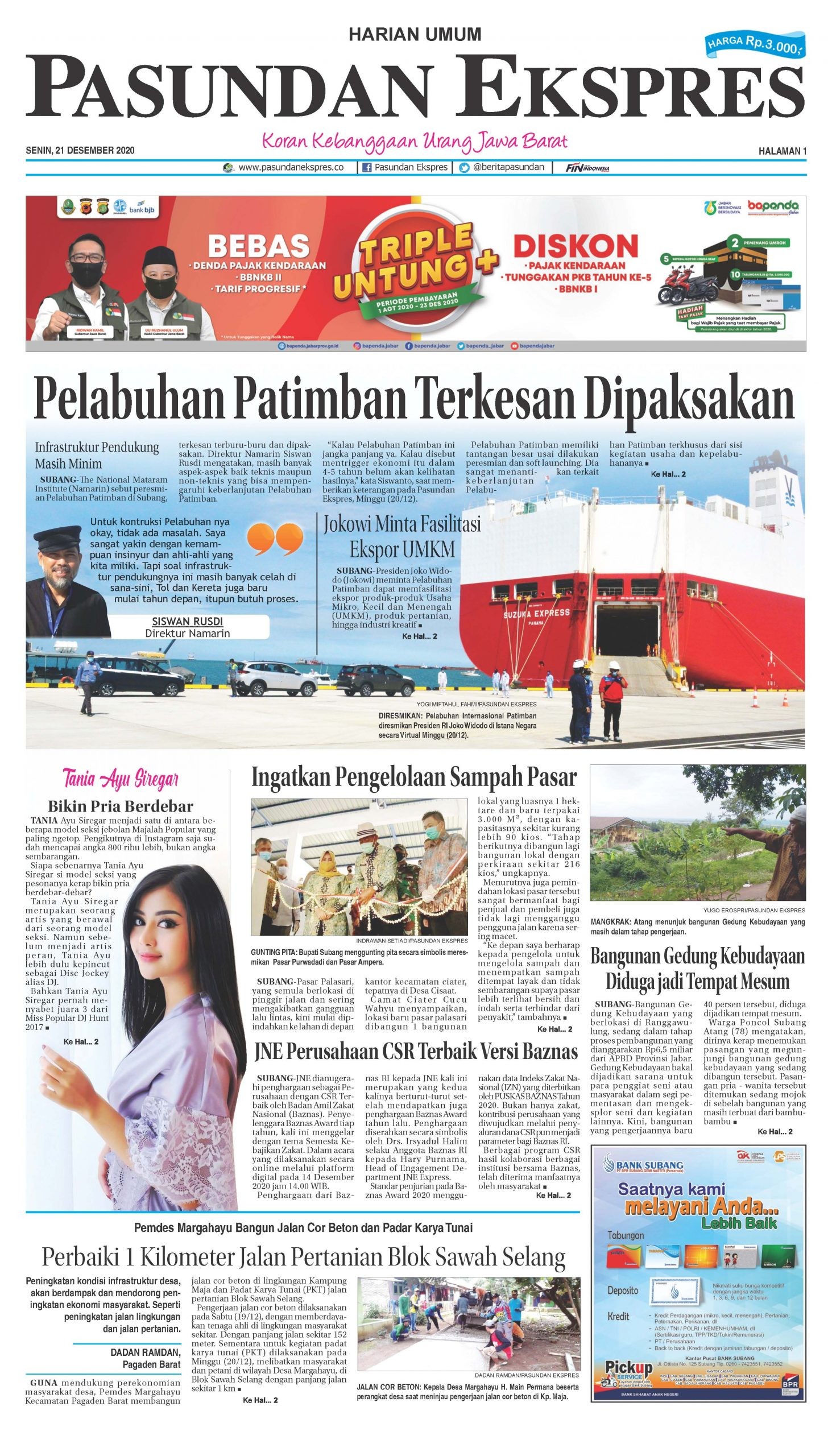 (E-Paper) Pasundan 21 Desember 2020