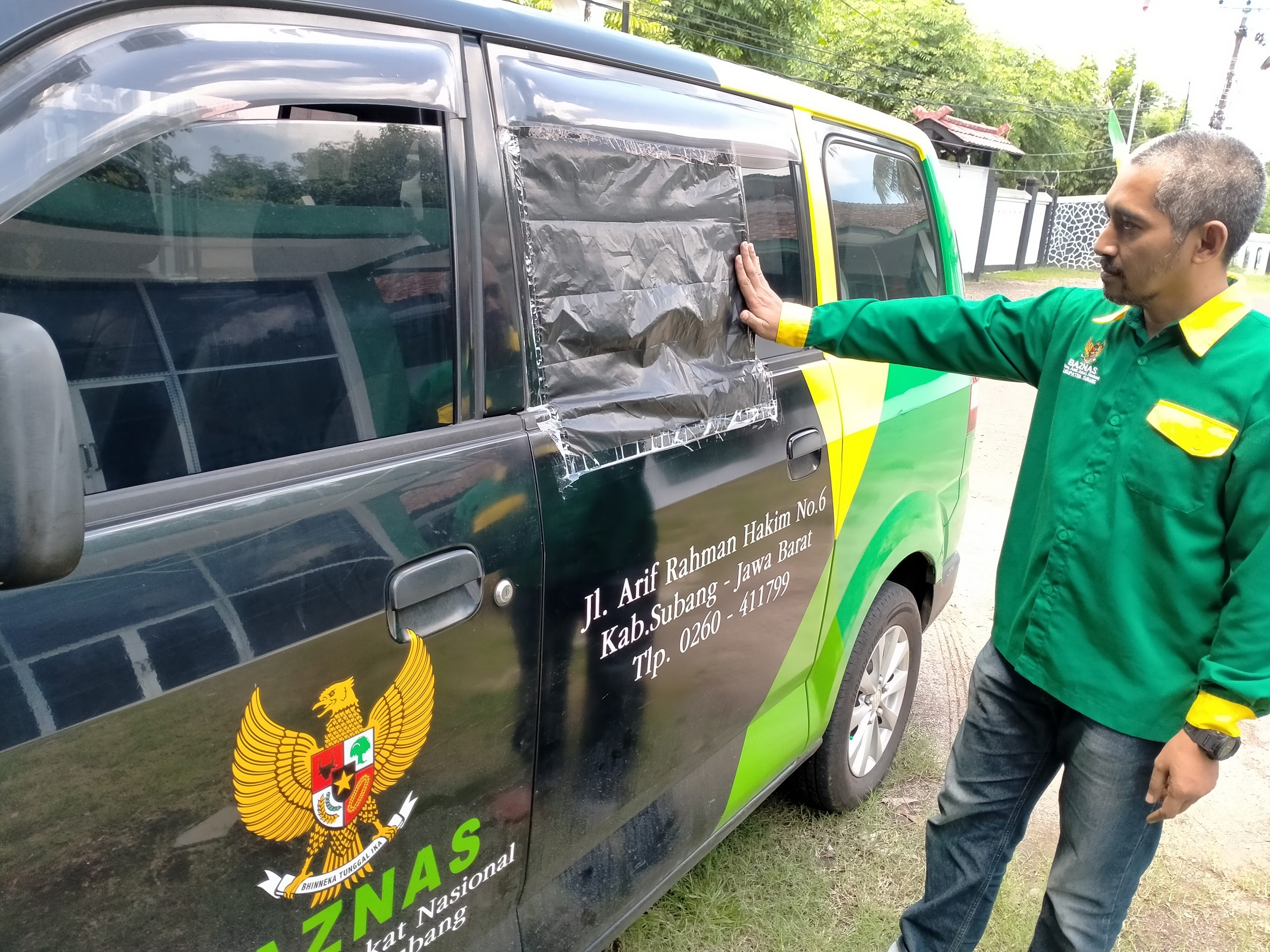 Mobil Kepala Markas Baznas Dibobol Maling