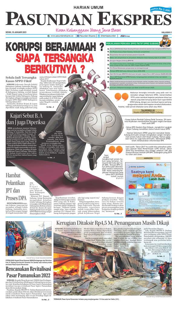 (E-Paper) Pasundan 18 Januari 2021