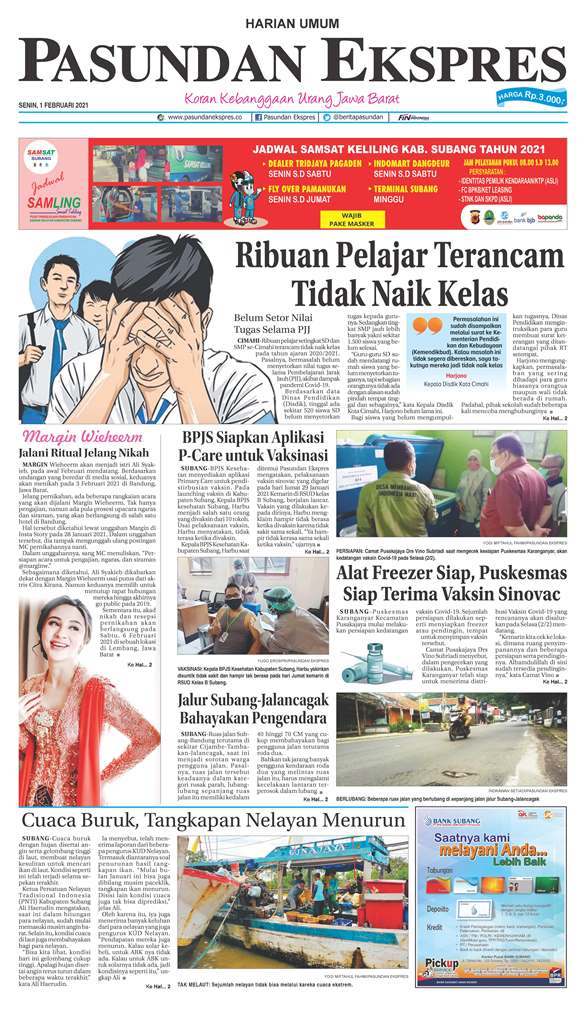 (E-Paper) Pasundan 1 Februari 2021