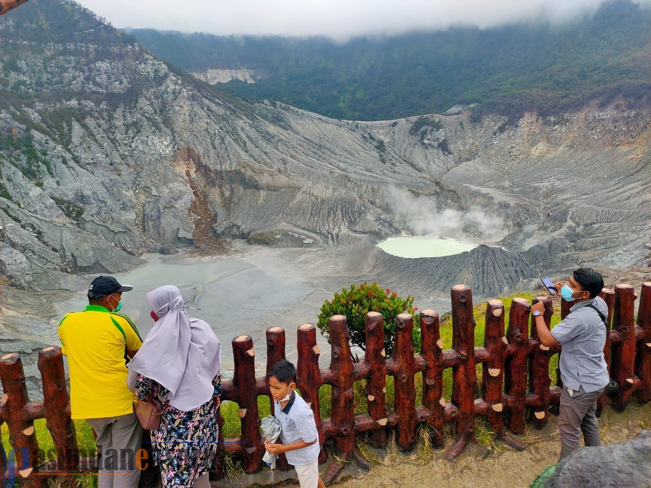 TWA Tangkuban Perahu Sepi Pengunjung