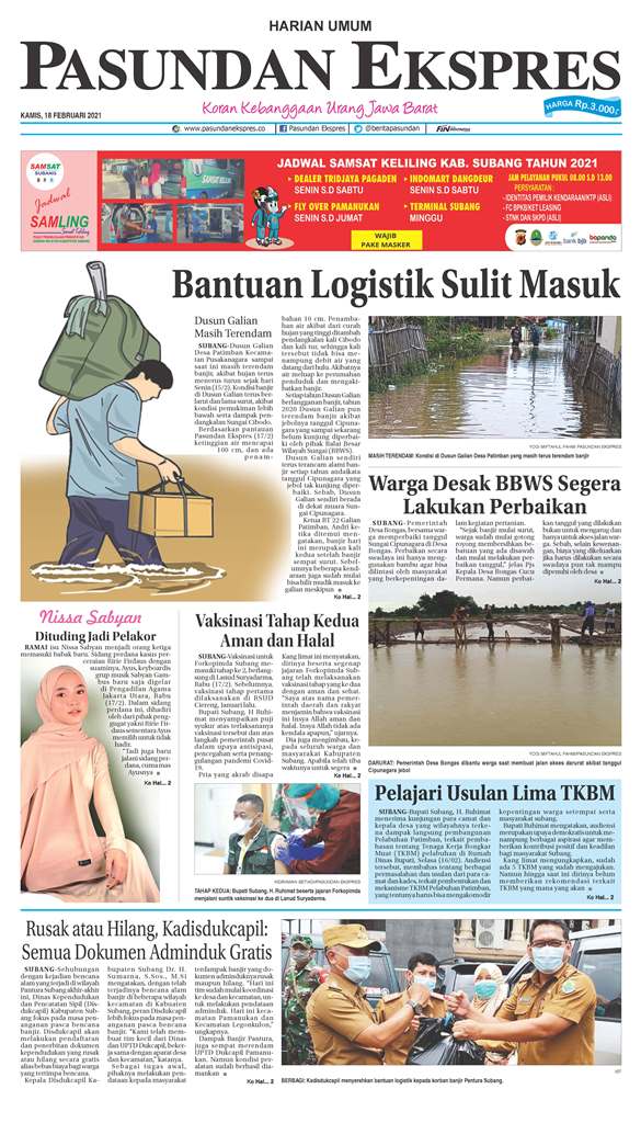 (E-Paper) Pasundan 18 Februari 2021