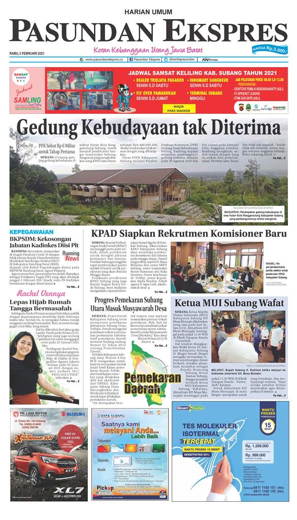 (E-Paper) Pasundan 3 Februari 2021