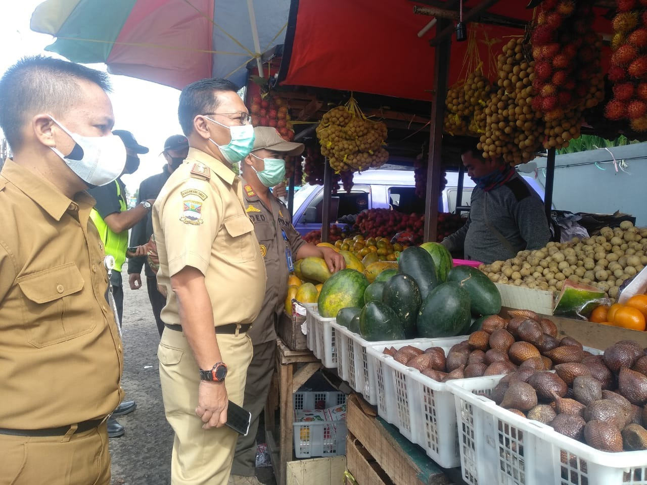 Langgar Aturan K3, Satpol PP Tertibkan PKL Pasar Panorama