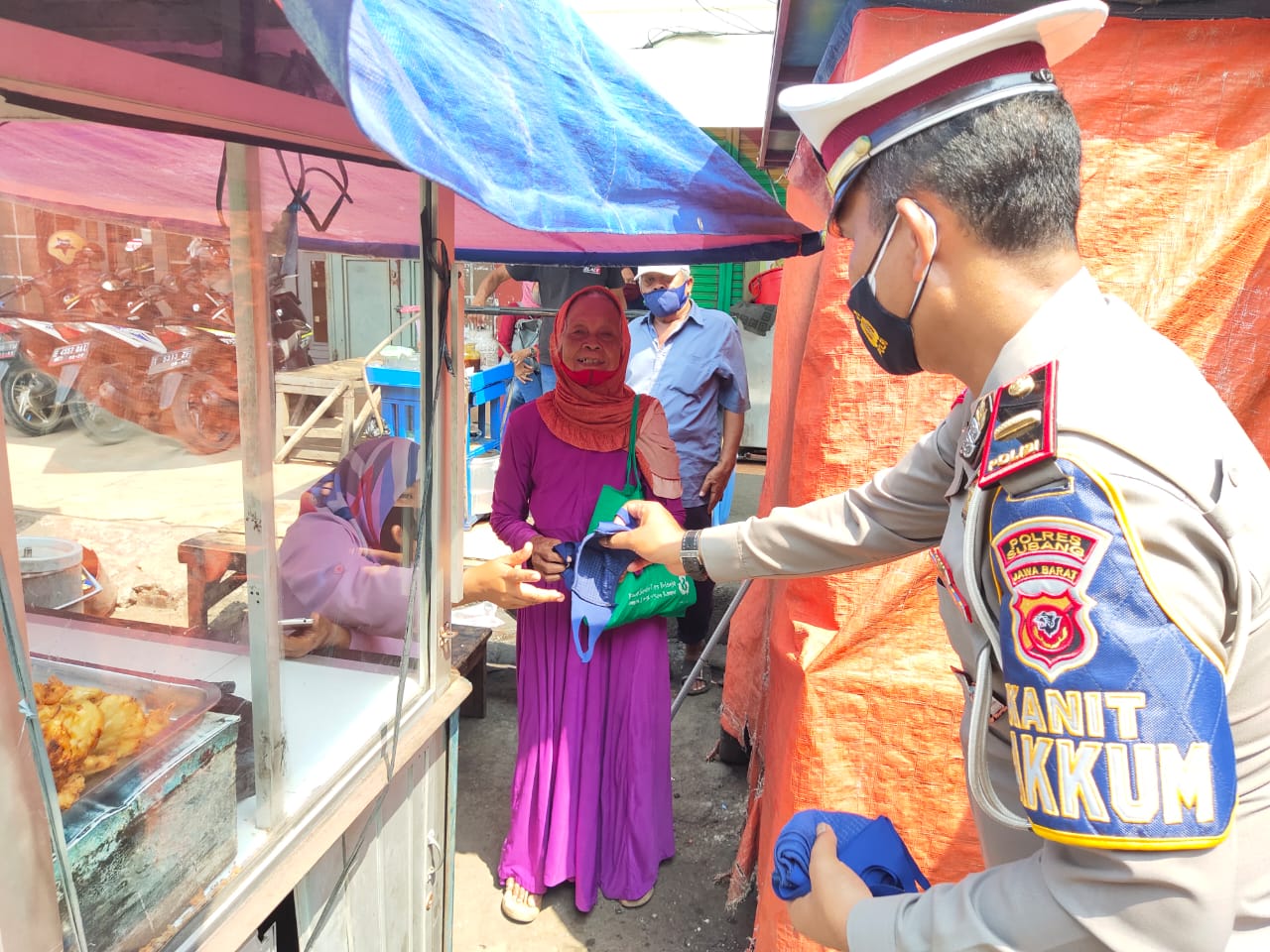 Turunkan Sebaran Covid 19, Polres Subang Gelar Patroli dan Operasi Yustisi PPKM Level 3