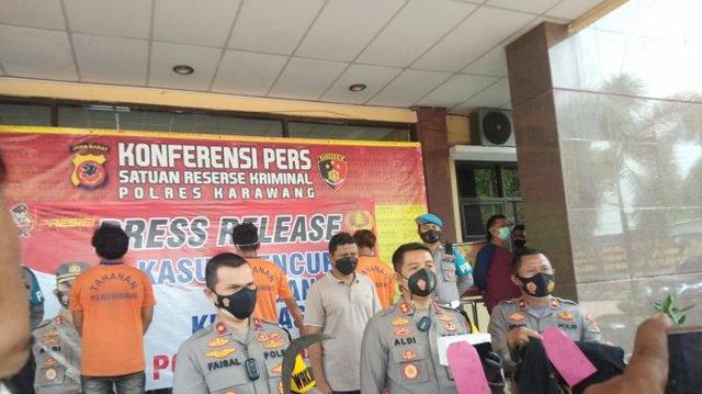 Hanya Butuh Tiga Hari Polres Karawang Bekuk Tiga Begal Sadis