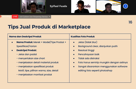 Prodi UPI Cibiru dan UPI Purwakarta Gelar Webinar Digital Marketing