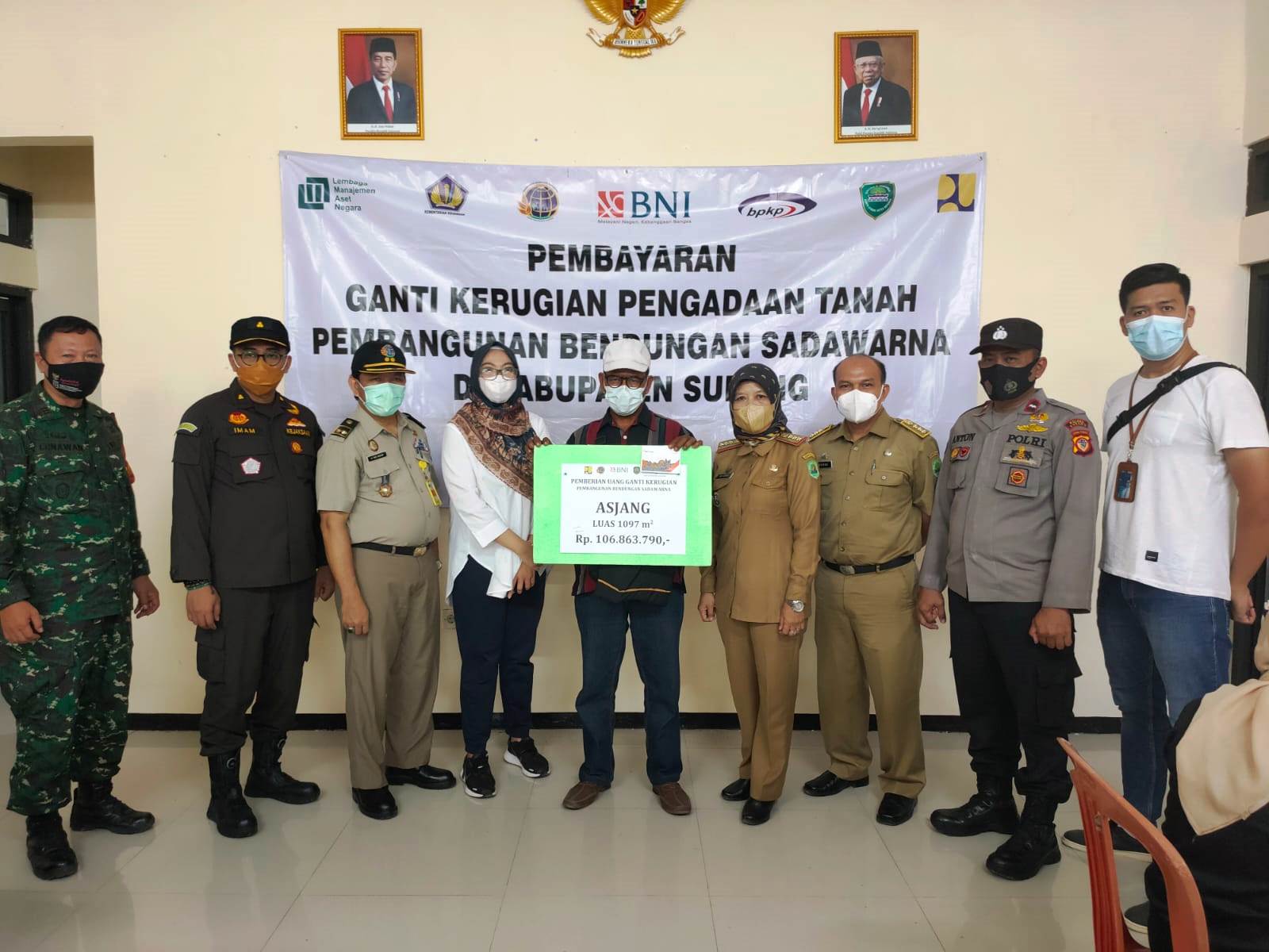 Anggaran untuk Pembebasan Lahan Bendungan Sadawarna