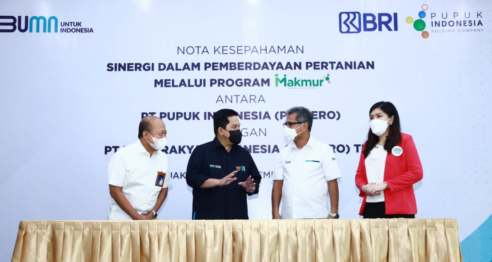 BRI BBRI Pupuk Indonesia Kerjasama PKS MoU