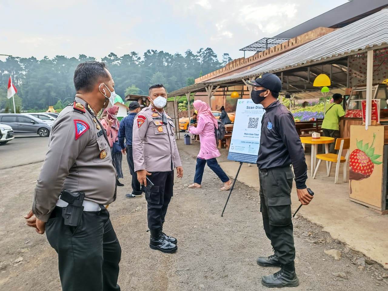 Pesta Kembang Api saat Malam Tahun Baru di Subang