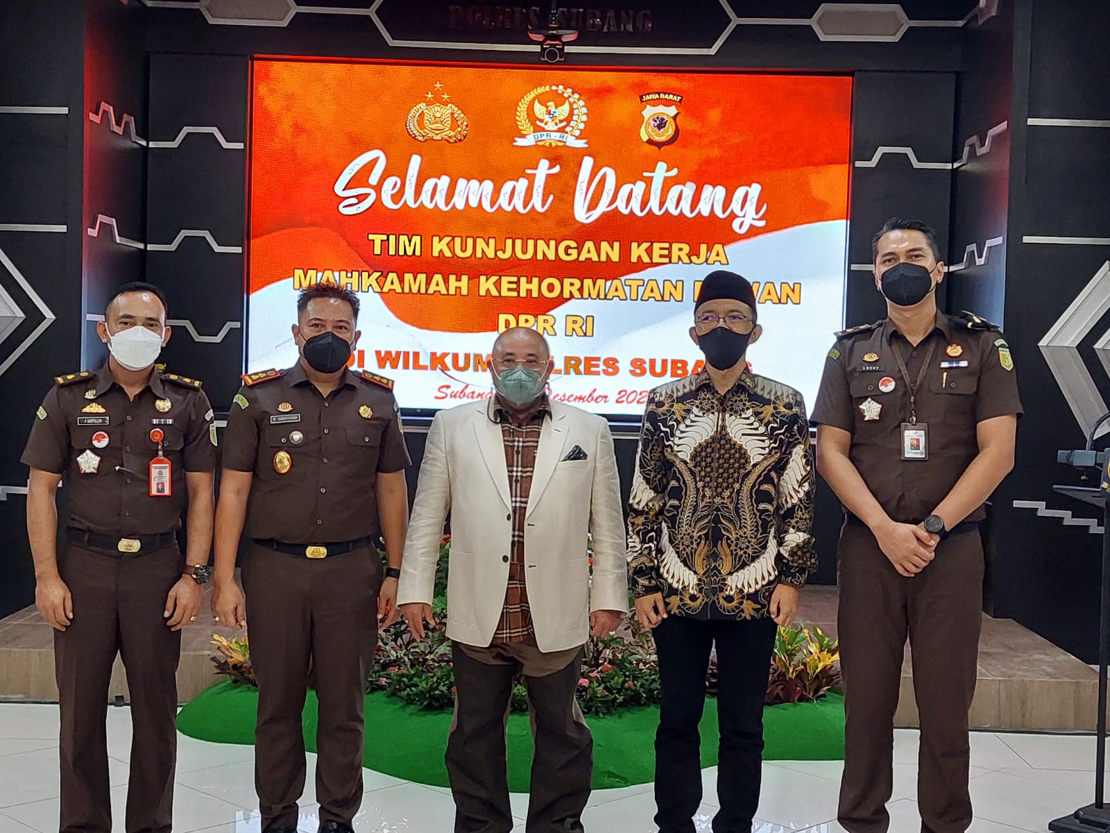 Datangi Polres Subang, Kiai Maman Sosialisasi kan Kode Etik DPR RI