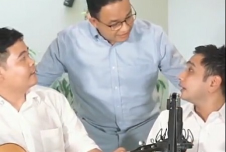 Video Lucu Anies Baswedan Mendadak Viral! "...Kita Mau Kerja Ya Jangan Nyanyi..." (capture Twitter Mdy_Asmara1701)