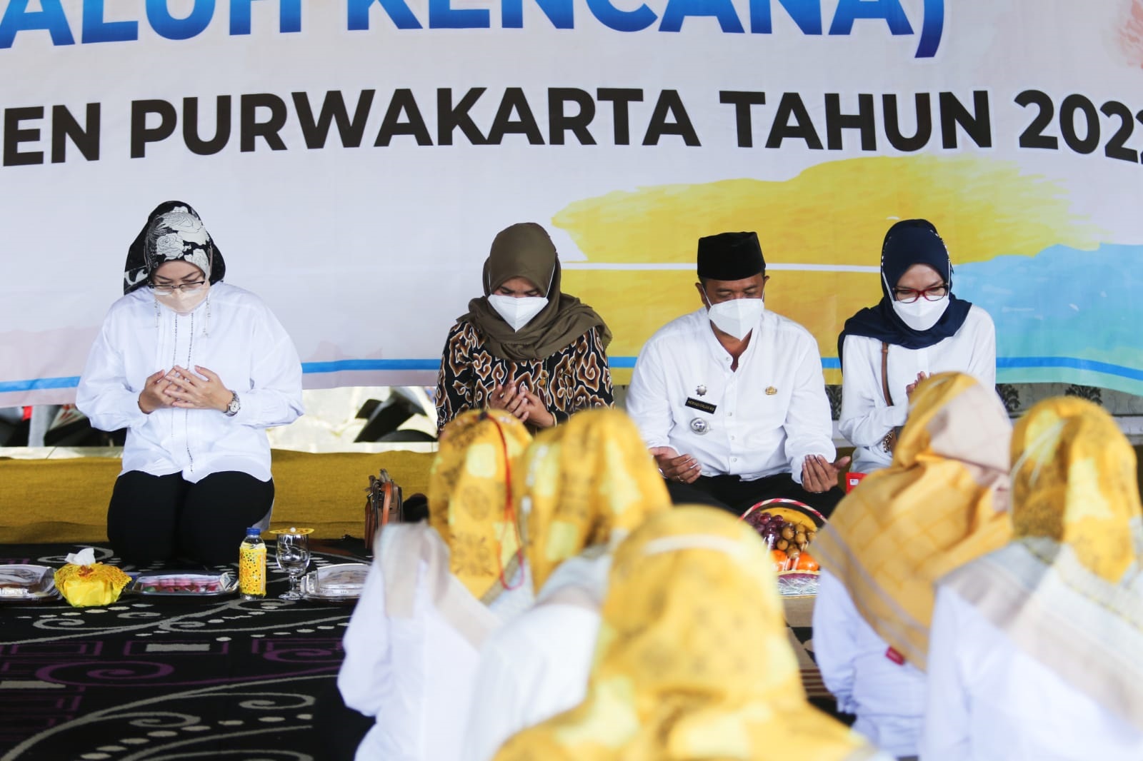 MALDI/PASUNDAN EKSPRES PELATIHAN: Bupati Purwakarta Anne Ratna Mustika pada agenda Pelatihan dan Peningkatan Kapasitas Penyuluh Keluarga Berencana (KB) di Bale Kahuripan, Kecamatan Wanayasa, Selasa (25/1).