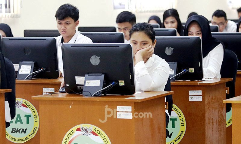 SELEKSI: Proses seleksi dalam pengadaan PPPK, beberapa waktu lalu. IST