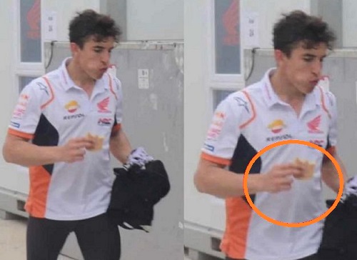 Heboh Marc Marquez Doyan Gorengan, Netizen: 'Gorengan tambah Kopi sembari Nongkrong'