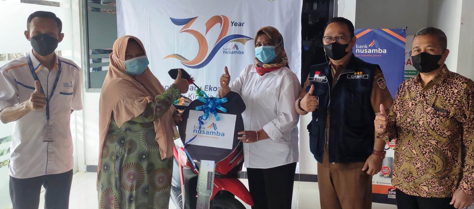 Dapat Hadiah Sepeda Motor, Nabung di Bank Nusamba Plered Bikin Untung