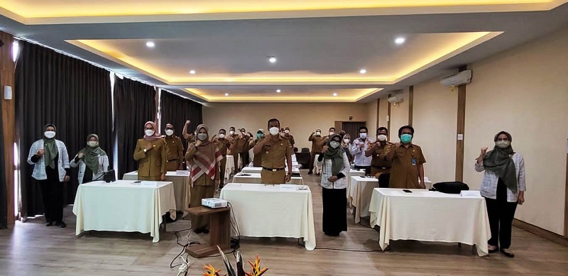 ASSESSMENT: Kegiatan assessment terhadap 22 pejabat pejabat tinggi pratama atau setingkat esselon II di Hotel Novena-Jalan Setiabudi, Rabu (27/4). ISTIMEWA