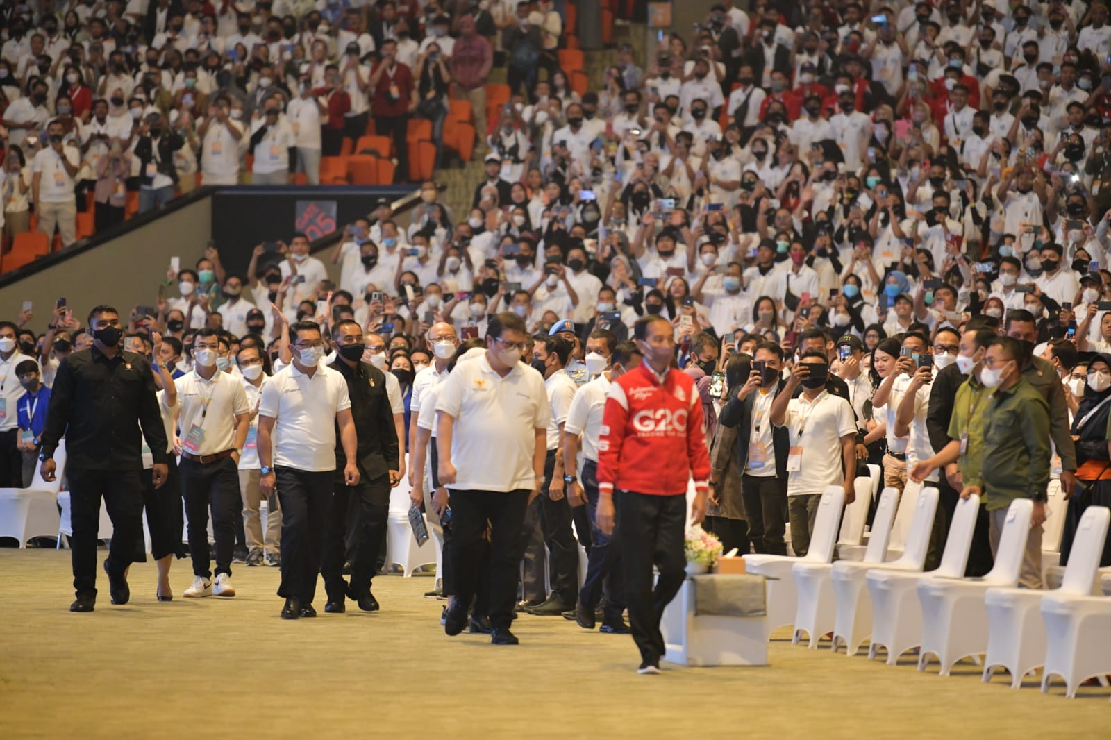 Ridwan Kamil Dampingi Presiden Joko Widodo dalam Acara Temu Raya Alumni Program Kartu Prakerja