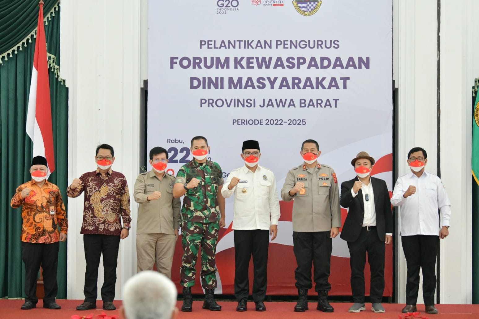 Lantik FKDM Periode 2022-2025, Ridwan Kamil: Manfaatkan Teknologi Untuk Deteksi Bahaya Pengancam Kondusivitas