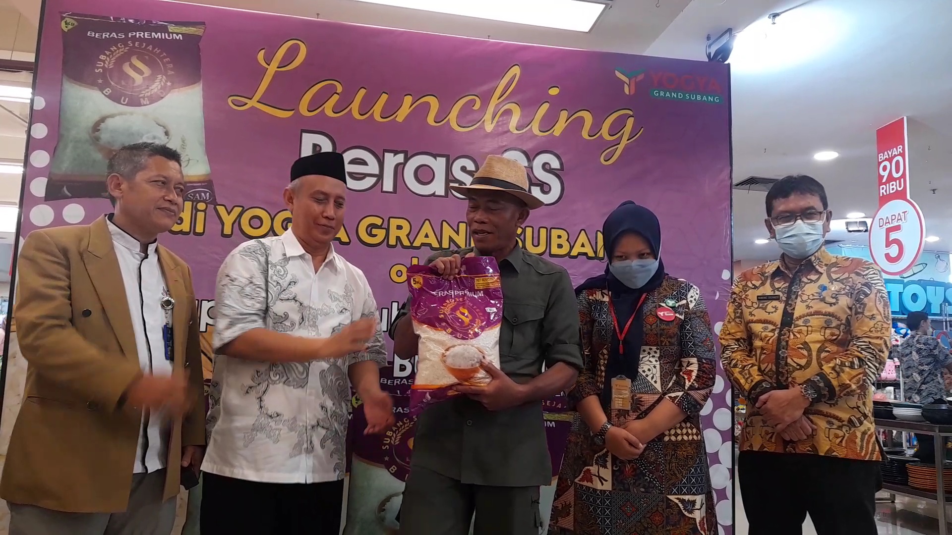 Beras Premium BUMD Masuk Grand Yogya, Bupati Subang Siap Jamin Kualitas