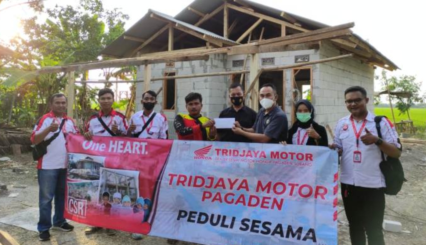 Peduli Sesama, Honda Tridjaya Motor Pagaden Renovasi Rutilahu