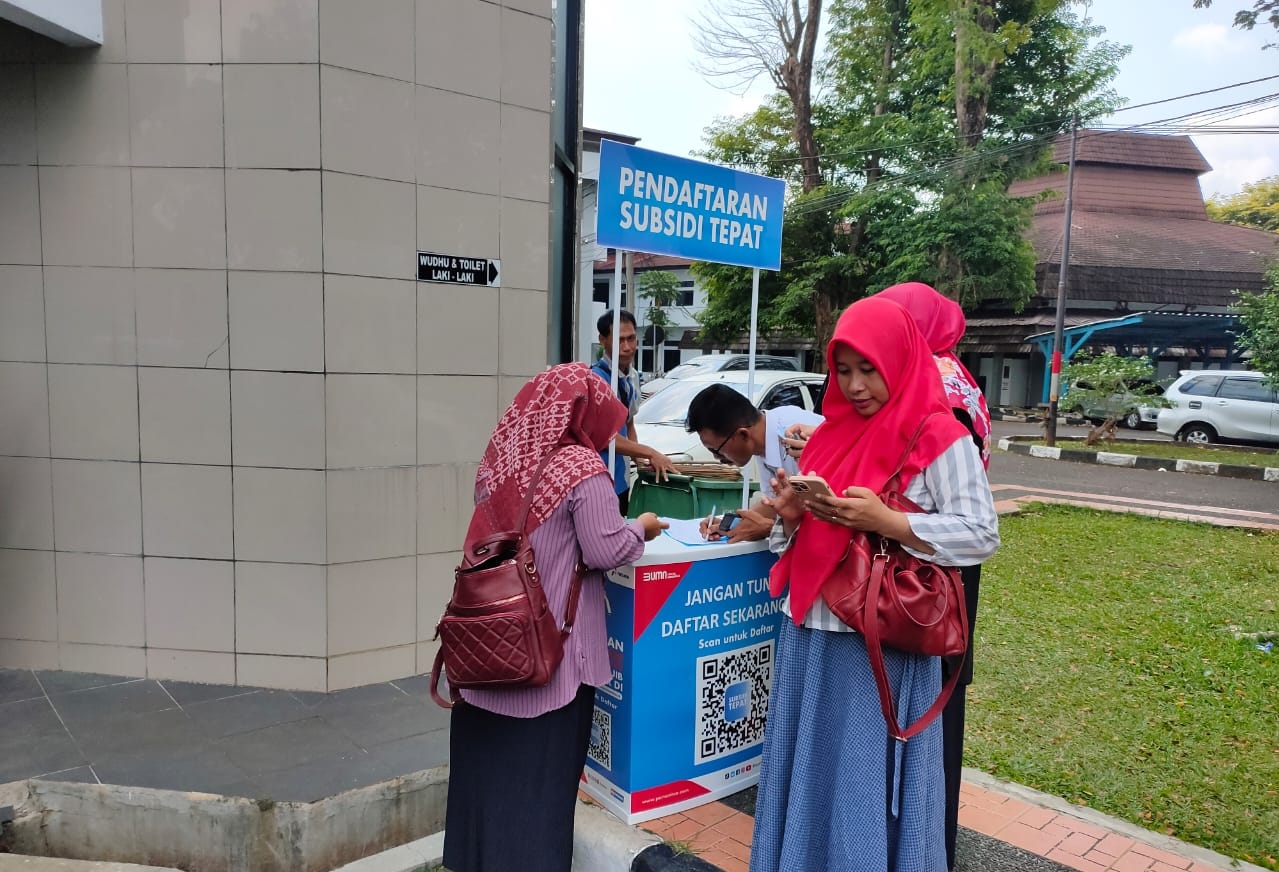 Hiswana Migas DPC Subang  Siapkan Booth Pendaftarana My Pertamina