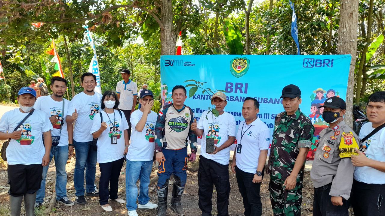 BRI Kanca Subang Dukung Penghijauan di Subang