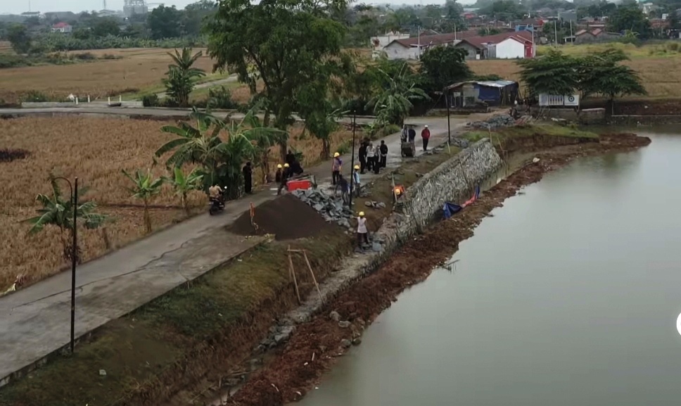 Dinas PUPR Karawang bersama Ekbang Provinsi Jabar Evaluasi Proyek Situ Pangulah Cikampek