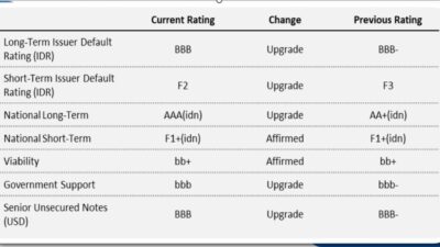 Fitch Ratings Naikkan Peringkat BRI Menjadi BBB dan AAA (idn) dengan Outlook Stabil, Ini Faktor Pendorongnya!