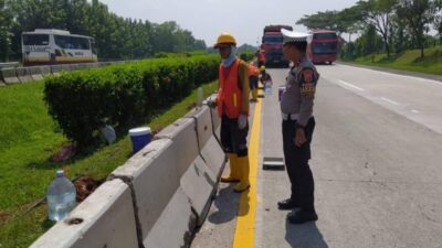 Jelang Ramadan Satlantas Polres Subang Cek Kondisi Jalan