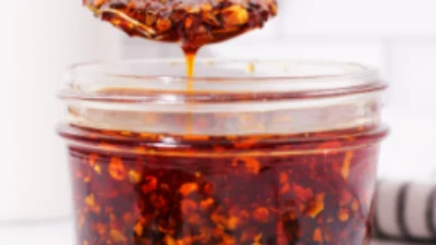 Chili Oil captured via Two Plaid Aprons