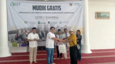 Citra Swarna Group Peduli Didirikan Posko Mudik dan Mudik Gratis untuk Warga Karawang 