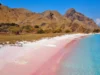 Fenomena Pasir Pink di Pantai di Indonesia captured via PlanetWare