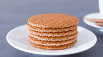 Makanan khas Belanda stroopwafel