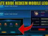 Baru Lagi! Kode Redeem ML (Mobile Legends) April 2023, kode redeem ml hari ini