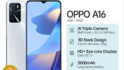 Oppo A16 Lengkap Harga, Spesifikasi & Kelebihan