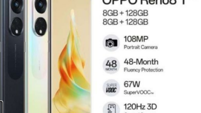 Harga dan Spesifikasi Oppo Reno8 T 5G