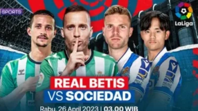 Streaming Real Betis vs Sociedad di La Liga Spanyol