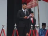 CINDY DESITA PUTRI/PASUNDAN EKSPRES. Dalam peringatan upacara Hardiknas di Halaman Pemda Subang, Bupati Subang Ruhimat resmi melaunching gerakan SASAB.