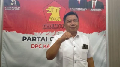 Ketua Partai Gerindra Subang, Aceng Kudus.