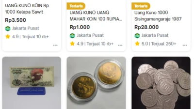 Berburu Harta Karun di Era Digital: Tips Sukses Jual Beli Uang Kuno Online. Sumber Gambar via Tokopedia