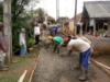 Pemdes Margahayu Bangun Jalan Cor Beton Di Kp. Buher