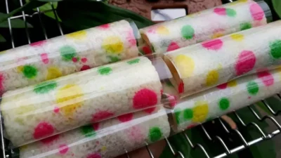 Resep Kue Dadar Gulung Polkadot.