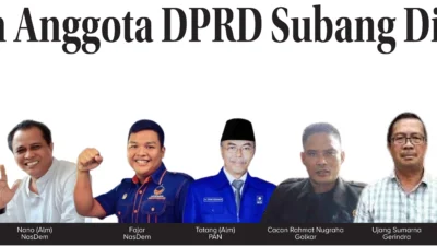 Tujuh Anggota DPRD Subang Diganti, Sekwan: Terbanyak se Jawa Barat